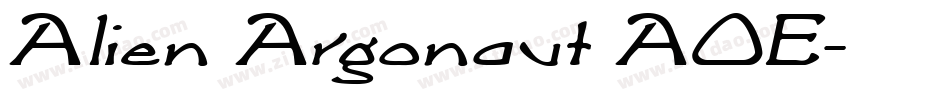 Alien Argonaut AOE字体转换